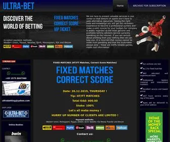 Ultra-Bet.com Screenshot