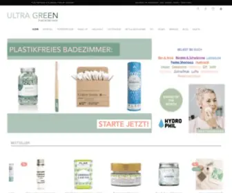 Ultra-Green.de(Plastikfrei und nachhaltig Leben ganz einfach mit unserem zerowaste Online Shop) Screenshot