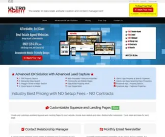 Ultraagent.com(Real Estate Agent Websites) Screenshot