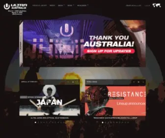 Ultraaustralia.com(Ultra Australia) Screenshot