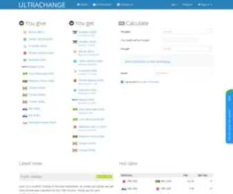Ultrachange.biz(We provide fastest exchange services Western Union and Moneygram on electronic money) Screenshot