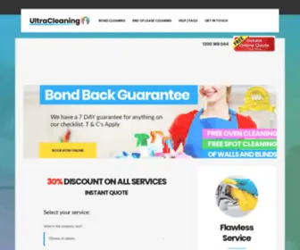 Ultracleancleaning.com.au(Bond Cleaning & End Of Lease Cleaning) Screenshot