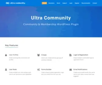 Ultracommunity.com(Ultra Community WordPress Membership Plugin) Screenshot