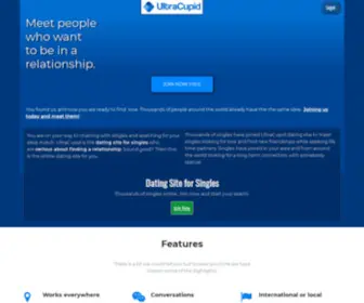 Ultracupid.com(Online Dating Site for Singles to Find a Relationship) Screenshot