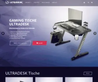 Ultradesk.eu(Nowoczesne biurka komputerowe i gamingowe) Screenshot