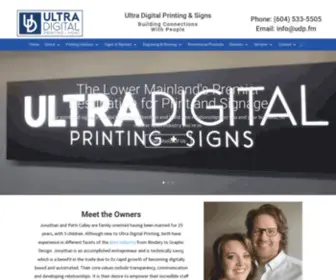 Ultradigitalprinting.com(Top Rated Langley Print and Sign Shop) Screenshot