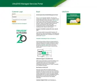 Ultradns.net(UltraDNS Managed Services Portal) Screenshot