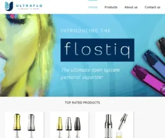 Ultraflo.com(Premium CBD Vape device product supplier) Screenshot