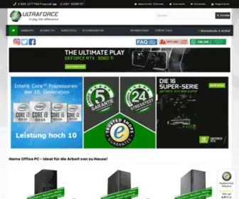 Ultraforce.de(High End PC kaufen) Screenshot