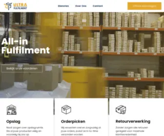 Ultrafulfilment.nl(Fulfilment en wereldwijde verzending vanaf) Screenshot