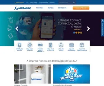 Ultragaz.com.br(Distribuidora de Gás Residencial e GLP para Empresas) Screenshot