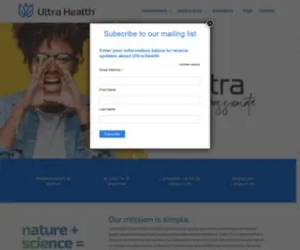 Ultrahealth.com(Ultra Health) Screenshot