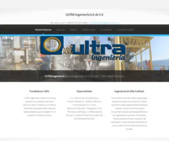 Ultraingenieria.com.mx(Ultra) Screenshot