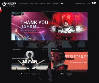 Ultrajapan.com(Ultra Japan) Screenshot