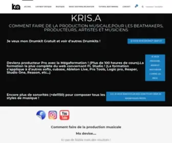 Ultrakris.com(Comment faire de la production musicale) Screenshot