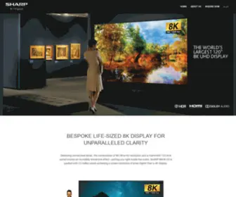 Ultralargedisplay.com(SHARP 8M) Screenshot