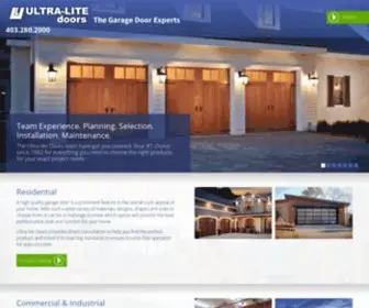 Ultralitedoors.ca(Ultralite Doors) Screenshot