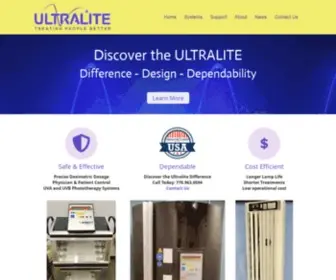 Ultralitesystems.com(Ultralite phototherapy systems) Screenshot