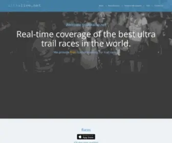 Ultralive.net(Ultralive runner tracking 2018 Western States 100) Screenshot