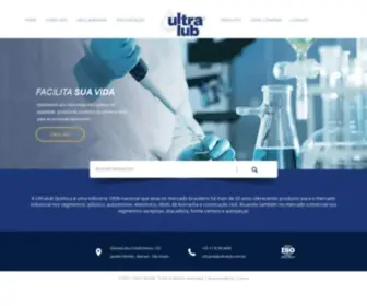 Ultralub.com.br(A ULTRALUB fabrica e comercializa uma vasta linha de Silicones) Screenshot