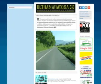 Ultramaratona.it(Il sito italiano dedicato alle ultramaratone) Screenshot