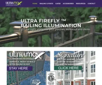 Ultramaxrailing.com(Ultra Max Aluminum Railing) Screenshot