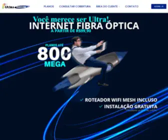 Ultranet.inf.br(UltraNet Telecomunicações Provedor de Internet Banda Larga) Screenshot