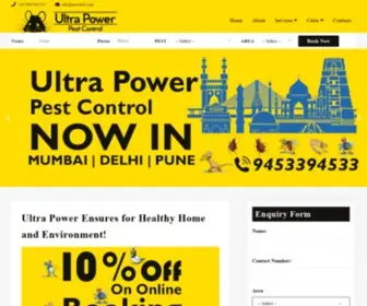 Ultrapowerpestcontrol.com(Ultra Power Pest Control) Screenshot