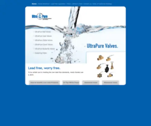 Ultrapurenoleadvalves.com(Ultrapurenoleadvalves) Screenshot