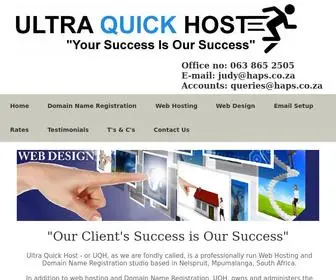 Ultraquickhost.com(Web Hosting Company) Screenshot