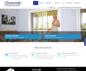 Ultrascreen.com.au(Retractable Insect & Fly Screens Melbourne) Screenshot