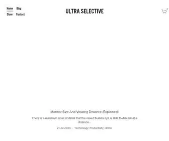 Ultraselective.com(ULTRA SELECTIVE) Screenshot