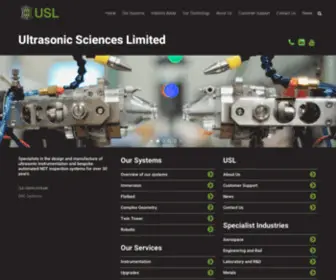 Ultrasonic-Sciences.co.uk(Ultrasonic Sciences Website) Screenshot