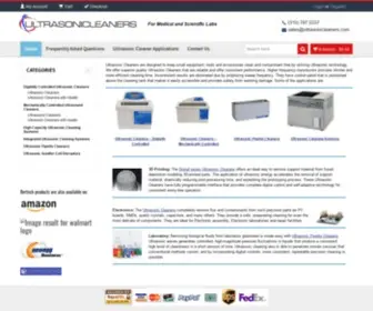 Ultrasonicleaners.com(Ultrasonic Cleaners for Industrial and Medical Applications) Screenshot