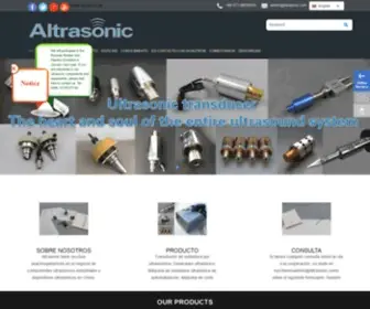Ultrasonicmachiningtool.com(Transductor de soldadura ultras) Screenshot