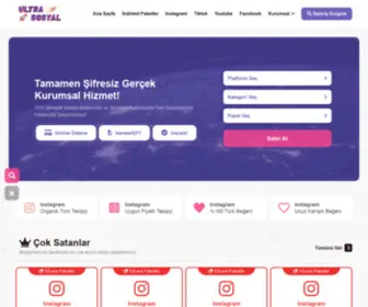 Ultrasosyal.com(Kaliteli Sosyal Medya Hizmetleri) Screenshot