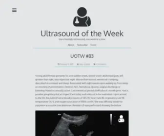 Ultrasoundoftheweek.com(Core Ultrasound) Screenshot