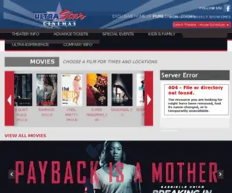 Ultrastarmovies.com(UltraStar Cinemas) Screenshot