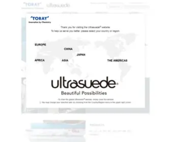 Ultrasuede.com(Ultrasuede®) Screenshot