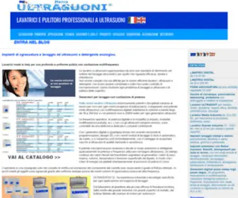 Ultrasuoni.fr(Lavatrici ad ultrasuoni e prodotti per il lavaggio ad ultrasuoni) Screenshot