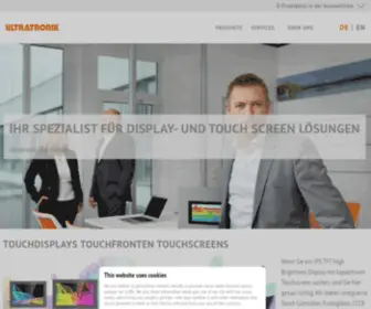Ultratronik-Distribution.de(Ihr Spezialist für Display) Screenshot