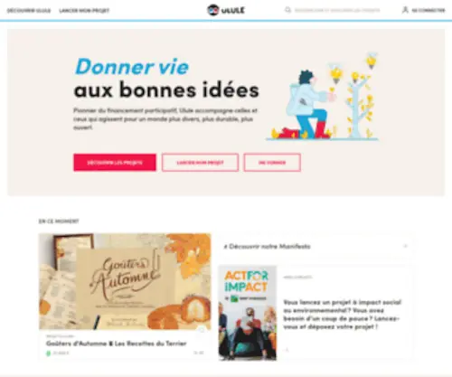 Ulule.fr(Crowdfunding) Screenshot