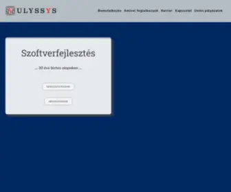 Ulyssys.hu(Szoftverfejlesztés) Screenshot