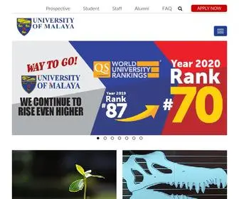 UM.edu.my(Universiti Malaya) Screenshot