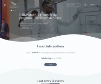 UM6P.ma(Université Mohammed VI Polytechnique) Screenshot