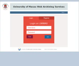 Umacau-Datacenter.com(Web Archiving Services) Screenshot