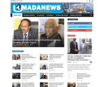 Umadanews.com(Warbaahinta Umada Soomaaliyeed ) Screenshot