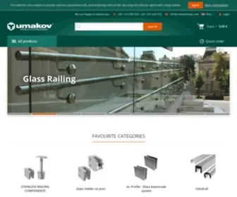 Umakovshop.com(Glass railing) Screenshot