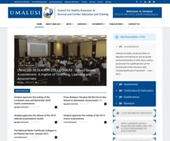 Umalusi.org.za(Home) Screenshot