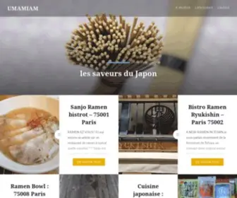 Umamiam.fr(Les saveurs du Japon) Screenshot